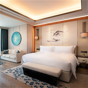 ชุดเฟอร์นิเจอร์ห้องนอนไม้เนื้อแข็งปรับแต่งได้ดีไซน์ทันสมัยสำหรับโรงแรมอพาร์ทเมนท์วิลล่าระดับ5ดาว - Product Image 1