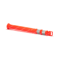 1250mm Flexible Traffic PE Plastic Reflective Road Delineator Post With Rubber Base