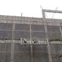 Plataforma de Trabajo Suspendida ZLP500 Galvanizada en Caliente de 500 kg para Trabajos en Fachadas
