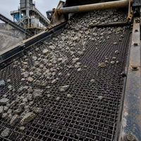 Maille métallique tissée en acier 65Mn personnalisée, maille de remplacement à tissage uni, résistante à l'usure pour l'exploitation minière