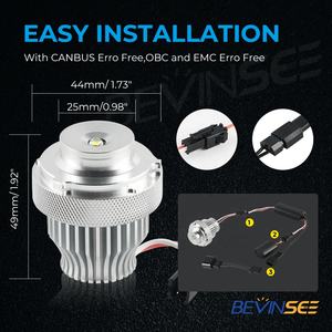 BEVINSEE 2x H10W Bombillas LED para Faros Delanteros con Ojos de Ángel para BMW 520i 523i 550i <span class=keywords><strong>525d</strong></span> 530d 535d M5 <span class=keywords><strong>M</strong></span> <span class=keywords><strong>Sport</strong></span> - Product Image 3