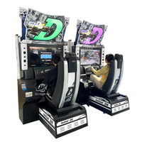 Machine d'arcade Maker à 2 joueurs, simulateur de conduite, jeu de voiture de course, machine à pièces en vente
