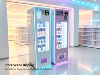 Distributeur automatique intelligent 12 voies avec SDK, gestion cloud, intégration TPV, haute rentabilité, pour snacks combinés, 12-24 tunnels, vente au détail