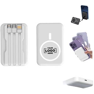 แท่นชาร์จไร้สายแม่เหล็ก Magsafe พร้อมพาวเวอร์แบงค์ความจุสูง - Product Image 1