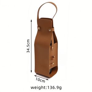 Bolsa con Asa Resistente y Soporte para Abrebotellas, Bolsa Portabotellas Portátil para Empaque de Vino Premium - Product Image 5