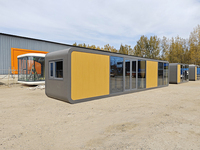 Maison conteneur Apple Cabin modulaire extensible de 40 pieds, spacieuse et ample, pour unité d'hébergement de villégiature, avec structure galvanisée et respirante