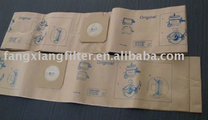 Bolsa de polvo de papel marrón de alta eficiencia para electrodomésticos <span class=keywords><strong>Nilfisk</strong></span> GD930 MOQ 3000 piezas Compatible con aspiradora - Product Image 2