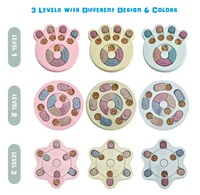 Jouet de puzzle pour chien en ABS écologique, distributeur interactif de friandises pour l'entraînement des chiens, alimentation amusante