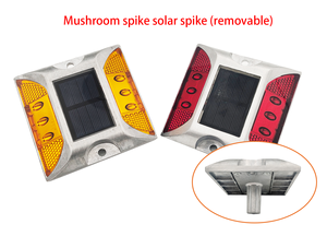 Perno de Seguridad de Tráfico Vial reflectante de ojos de gato solares de aluminio - Product Image 4