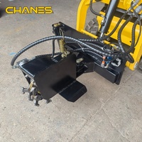 Nouveau moteur d'accessoire débroussailleuse CHANES pour mini-chargeuse compacte, diamètre de coupe 500-800 mm, profondeur 100-400 mm, garantie 1 an