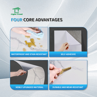 Vente en gros de décalcomanies murales en PVC Carrelage Motifs géométriques autocollants Moderne Imperméable Ignifuge Salon Décoration intérieure Total