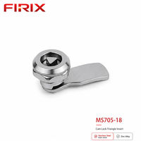 Serrure à came triangulaire en acier inoxydable MS705-18 de 8 mm |   Serrure de sécurité standard polie, étanche et antivol, à clé