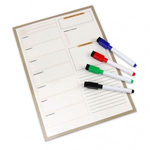 Accesorios Personalizados para Refrigerador, Calendario de Borrado en Seco, Planificador Semanal Magnético - Product Image 1