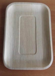 Funda de hoja de Areca de calidad superior, platos y platos desechables ecológicos para acampar con grabado intrincado que incluye cuencos - Product Image 2
