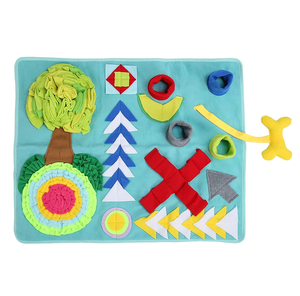 Tapis de renifflement pour chien, alimentation lente, facile à nettoyer, interactif, lavable, tapis d'entraînement olfactif pour animaux de compagnie, chiens, tapis de renifflement pour animaux - Product Image 1