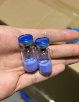 Ingrédients cosmétiques et de soin multi-effets en gros, OEM ODM, couleur bleue, 99%+ GHK-Cu, livraison rapide