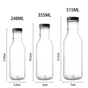 Botellas de Vidrio para Salsa Picante de 250ml, <span class=keywords><strong>350ml</strong></span> y 500ml, Molde Personalizado de Fábrica, Mini Botellas Vacías para Bebidas Picantes, Botellas para Salsa <span class=keywords><strong>Tabasco</strong></span> con Tapas de Plástico - Product Image 3