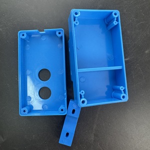 <b>Plastic</b> Helmet Accessories Custom Made <b>Plastic</b> Parts For Electronics <b>Enclosures</b> Blue Color - Product Image 1