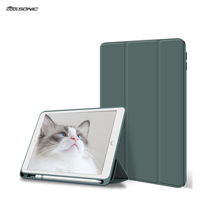 เคสแท็บเล็ตแบบพับสามตอน ทำจากหนัง PU และฝาหลัง PC สำหรับ Samsung Tab S7 และ S8 ขนาด 11 นิ้ว พร้อมช่องใส่ปากกา - Product Image 1