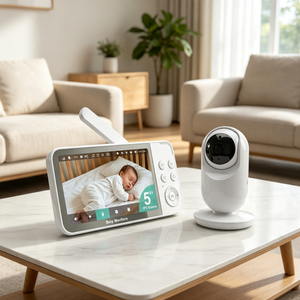 KT-566W 5 Inch <b>IPS</b> Baby Monitor 390M Long Range Signal Penetrate 4 Walls Remote PTZ Two Way Audio - Product Image 1