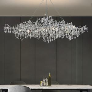 PM铝支水晶圆形吊灯法国豪华艺术造型玻璃吊灯别墅客厅卧室金色吸顶灯 - Product Image 4