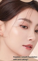 Éponge de Maquillage Ultra-Douce au Chocolat Lavable Utilisation Double Humide/Sèche pour Fond de Teint Sans Effet Poudré Économiseur de Poudre Quotidien Professionnel