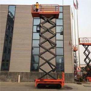 8m 10m 12m 14m jalur Crawler gunting hidrolik berpenggerak sendiri Platform pengangkat medan kasar elektrik gunting angkat ponsel - Product Image 3