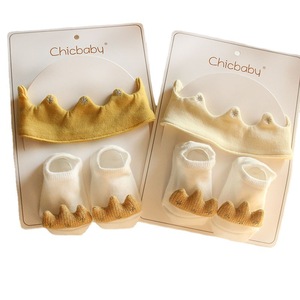 Vente en gros usine/OEM – Nouveau set <span class=keywords><strong>bandeau</strong></span> couronne et chaussettes mignon pour nouveau-né garçon/fille – Style pastoral estival, cadeau pour séances photo de bébé - Product Image 6