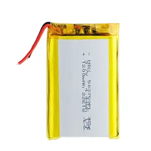 Ince lityum iyon polimer pil elektrik kaydedici elektronik sözlükler 503759 3.7v 1200mah lipo lityum polimer pil