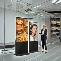 Pantalla Digital de 32 Pulgadas, Señalización, Kiosco Publicitario, Pantalla Táctil LCD, Soporte de Piso Inteligente con WIFI para Interiores, OEM