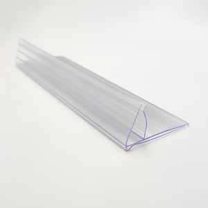 Huasso YZ-14 trong suốt PVC/PET/PC Thân thiện với môi cấp thực phẩm 1000 mét Dễ dàng cài đặt kệ nhựa giá tag chủ siêu thị - Product Image 1