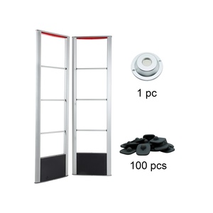 Sistema de Detección EAS con Etiquetas RF de 8.2MHz, Material ABS Negro, Alarma Antirrobo para Tiendas de Ropa, Suministro Directo de Fábrica - Product Image 1