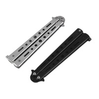 Foldable Butterfly Comb with Knife, Self Defense, Salon