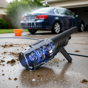 Nettoyeur haute pression sans fil 21V, batterie 15000mAh, 435PSI, nettoyeur électrique portable avec bouteille à mousse et filtre - Product Image 2