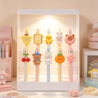 Bolígrafo de Gel con Diseño de Conejito Rosa Kawaii Coreano, Papelería para Oficina y Escuela para Niñas
