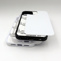Coque de téléphone 2D TPU + PC Coque de téléphone à sublimation vierge Housses de téléphone imprimables par transfert de chaleur pour Iphone 13/13 Pro Max