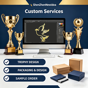 Trofeo de Fútbol Personalizado de Metal de Gran Tamaño, Copa de Premio Deportiva, Trofeo de Campeón de Fútbol, Trofeo de Liga - Product Image 3