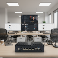 Routeur logiciel 4 ports LAN pour PC Intel i5 4e/5e génération DDR3L, routeur logiciel Gigabit pour applications de serveur réseau domestique, de bureau et d'entreprise