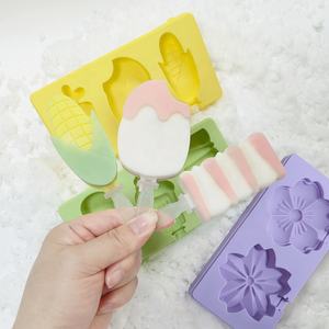Moule à crème glacée en silicone pour bricolage sans BPA, design de hibou homard lapin de dessin animé écologique avec couvercle pour friandises congelées - Product Image 3