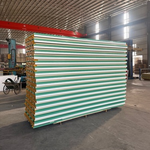 Panel Sándwich con Núcleo <span class=keywords><strong>de</strong></span> Lana <span class=keywords><strong>de</strong></span> Roca Ecológico <span class=keywords><strong>de</strong></span> Diseño Moderno, Lámina <span class=keywords><strong>de</strong></span> Acero para Paredes Exteriores <span class=keywords><strong>de</strong></span> Cámaras Frigoríficas y Almacenes - Product Image 2