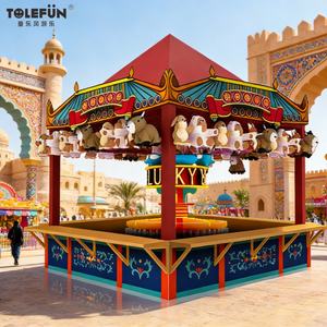Tolefun CE Jeu de lancer d'anneaux en métal à 4 côtés pour stands de jeux interactifs en plein air, parcs d'attractions et aires de jeux - Product Image 1