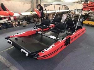 Bateau de pêche gonflable Funsports 2024 en PVC et fibre de verre, moteur hors-bord, capacité 6-8 passagers, certifié CE, durée de vie 3-5 ans - Product Image 2