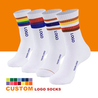 Chaussettes de sport de haute qualité avec logo personnalisé pour hommes Technics tricotés pour la saison de printemps