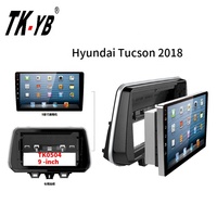 TK-YB Pour Hyundai Tucson 2018 9 Pouces Voiture pièces d'auto automobile accessoires garniture Intérieure Fixation Sur Tableau De Bord Cadre DVD Panneau