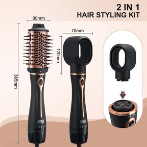 Secador de pelo y rizador de pelo 2 en 1 Winning Star con función de secado con aire caliente y frío y boquilla concentradora - Product Image 4