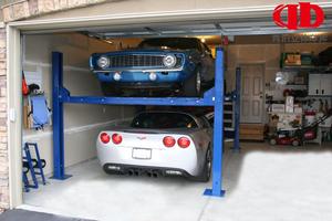 Promotion : Système <span class=keywords><strong>de</strong></span> stationnement vertical à quatre poteaux, élévateur <span class=keywords><strong>de</strong></span> voiture triple empilage pour garage résidentiel - Product Image 6