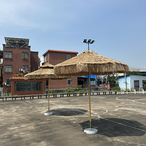 Parasol de jardin extérieur <span class=keywords><strong>grand</strong></span> format pour villa, hôtel, piscine, plage, café, terrasse, en chaume double couche - Product Image 4