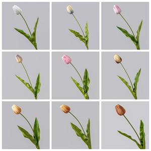 Tulipe artificielle CallaFloral à branche unique, haute simulation, pour décoration de mariage et de maison - Product Image 3