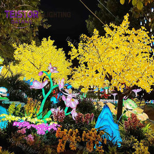 Árbol de Ginkgo Artificial con Luces LED y Follaje Realista para Decoración de Paisajes Exteriores y Festivales - Product Image 4
