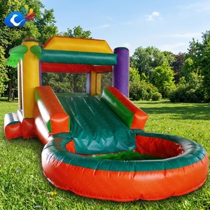 Parc aquatique gonflable <span class=keywords><strong>avec</strong></span> <span class=keywords><strong>toboggan</strong></span>, trampoline et <span class=keywords><strong>piscine</strong></span> - Product Image 1